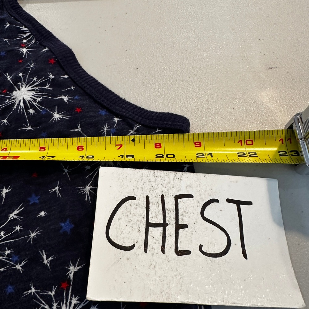 Torrid Classic Fit Navy Blue Firework Star Print High Neck Tank Top Plus Size 1X - Picture 6 of 8